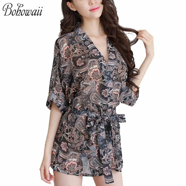 women's sleepwear bohowaii chiffon bridesmaid robes classic peignoir femme printing kimono robe short sleeve dressing gown, Black;red
women's sleepwear bohowaii chiffon bridesmaid robes classic peignoir femme printing kimono robe short sleeve dressing gown, Black;red