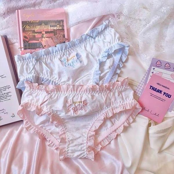 women's panties blue pink cute underwear ruffles cotton thong briefs for young women lolita girl panty kawaii seamless lingerie femme, Black;pink
women's panties blue pink cute underwear ruffles cotton thong briefs for young women lolita girl panty kawaii seamless lingerie femme, Black;pink