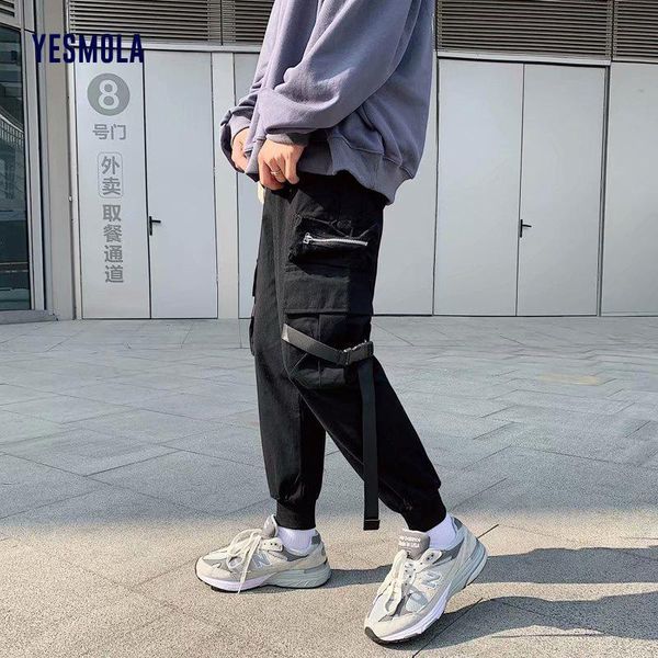 men's pants yesmola 2021 autumn hip hop casual ribbons design male joggers trousers fashion streetwear pant black harajuku
men's pants yesmola 2021 autumn hip hop casual ribbons design male joggers trousers fashion streetwear pant black harajuku