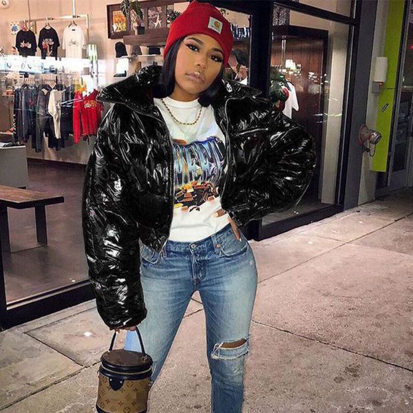 cropped puffer jacket women glossy bubble coats and jackets women 2021 warm thick winter coat women waterproof down parka jacket, Black;white
cropped puffer jacket women glossy bubble coats and jackets women 2021 warm thick winter coat women waterproof down parka jacket, Black;white