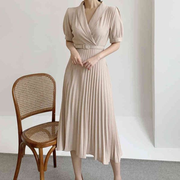 casual dresses elegant women belt waist solid ankle length summer short sleeve office lady wear pleated dress 2021 fashion q8ll, Black;gray
casual dresses elegant women belt waist solid ankle length summer short sleeve office lady wear pleated dress 2021 fashion q8ll, Black;gray