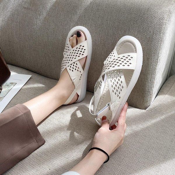 summer women sandals leather platform casual solid wedges roman comfortable beach flat cross, Black
summer women sandals leather platform casual solid wedges roman comfortable beach flat cross, Black