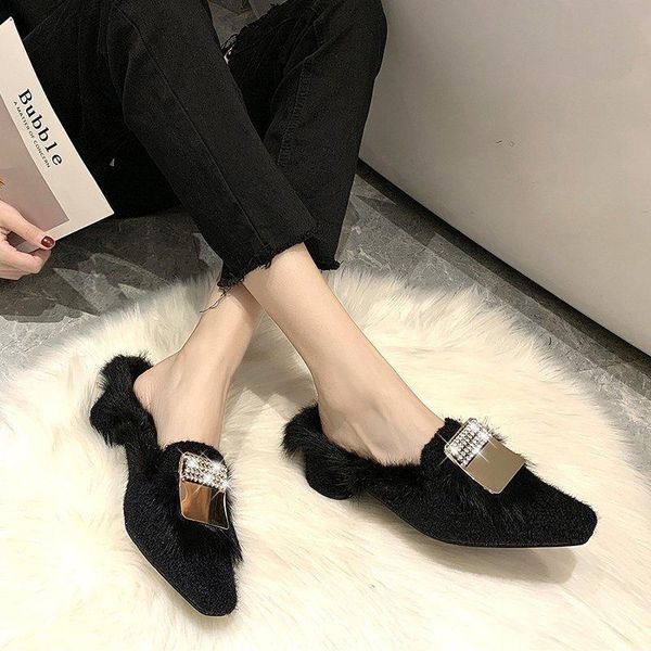 winter women high heel slippers furry fashion outdoor slides bling rhinestone slipper luxury warm plush flip flops slip on shoes, Black
winter women high heel slippers furry fashion outdoor slides bling rhinestone slipper luxury warm plush flip flops slip on shoes, Black