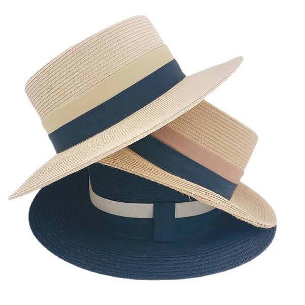 summer small style modeling flat brim hat sun shading breathable hat women's ribbon monochrome, Black;white
summer small style modeling flat brim hat sun shading breathable hat women's ribbon monochrome, Black;white