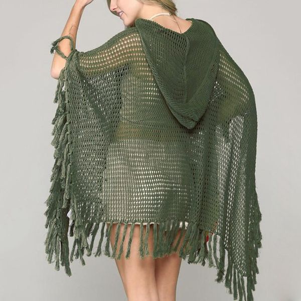 knitted mini dress fishnet skirts hollow out crochet women bikini cover up hooded tassel pocket tunic summer beachwear army green, Black;gray
knitted mini dress fishnet skirts hollow out crochet women bikini cover up hooded tassel pocket tunic summer beachwear army green, Black;gray