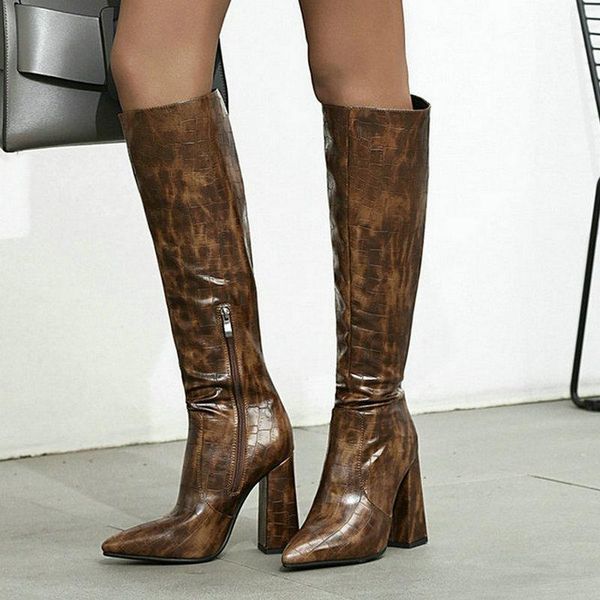 boots plus size 34-43 pu leather women knee high fashion pointed toe square heel ladies black brown red shoes
boots plus size 34-43 pu leather women knee high fashion pointed toe square heel ladies black brown red shoes