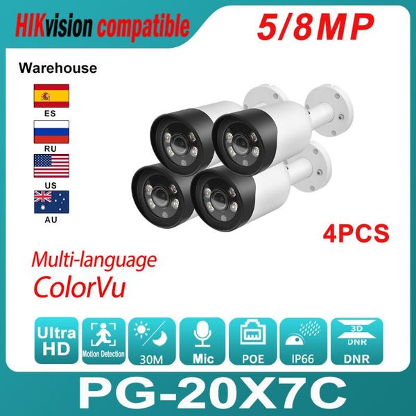 hikvision compatible ip camera 4pcs colorvu poe 5mp built-in mic h.265 onvif ir 30m motion detection surveillance cameras 
hikvision compatible ip camera 4pcs colorvu poe 5mp built-in mic h.265 onvif ir 30m motion detection surveillance cameras