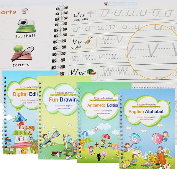2021 dhl learning toys children's pen training english handwriting paste groove preschool hard practice font post magic tracing
2021 dhl learning toys children's pen training english handwriting paste groove preschool hard practice font post magic tracing