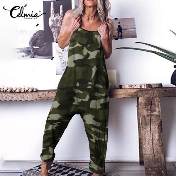 jacket celmia women camouflage printed jumpsuits drop-crotch long rompers casual loose harem pants 2021 summer sleeveless playsuits 5xl, Black;brown
jacket celmia women camouflage printed jumpsuits drop-crotch long rompers casual loose harem pants 2021 summer sleeveless playsuits 5xl, Black;brown