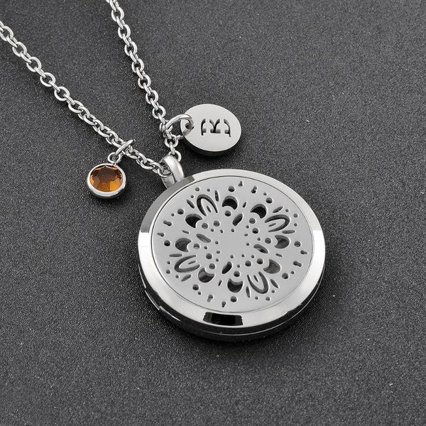 pendant necklaces cmp0017 hypoallergenic stainless steel diy diffuser perfume locket essential oil necklace with pads, Silver 
pendant necklaces cmp0017 hypoallergenic stainless steel diy diffuser perfume locket essential oil necklace with pads, Silver