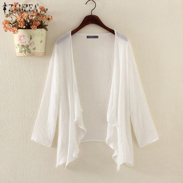 blouses 2021 fashion summer tunic women's thin blouse casual long sleeve cardigans female solid open front kimono cape 5xl, White
blouses 2021 fashion summer tunic women's thin blouse casual long sleeve cardigans female solid open front kimono cape 5xl, White