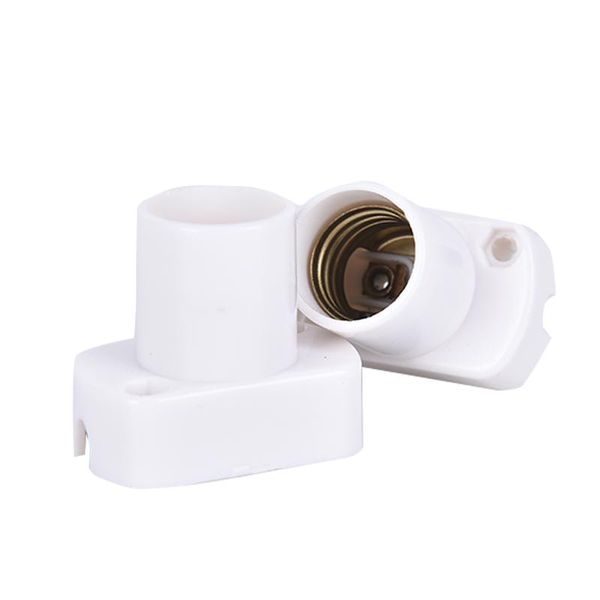 lamp holders & bases 1pc white square holder for e17 e14 led light bulbs aging-test base