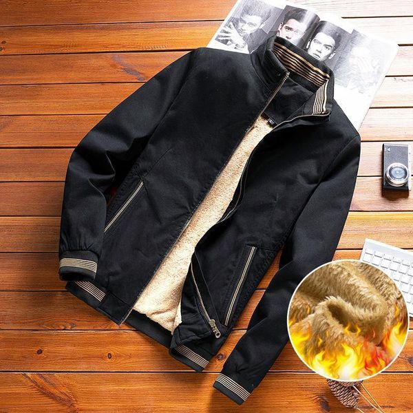 men's jackets autumn winter men fashion fleece warm solid color cotton coat mens stand collar casual jacket thicken coats clothing, Black;brown
men's jackets autumn winter men fashion fleece warm solid color cotton coat mens stand collar casual jacket thicken coats clothing, Black;brown