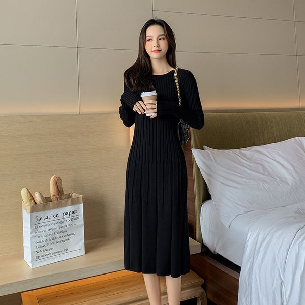 dress elegant thick warm sweater women long sleeve o-neck knit autumn winter female slim a-line basic, Black;gray
dress elegant thick warm sweater women long sleeve o-neck knit autumn winter female slim a-line basic, Black;gray