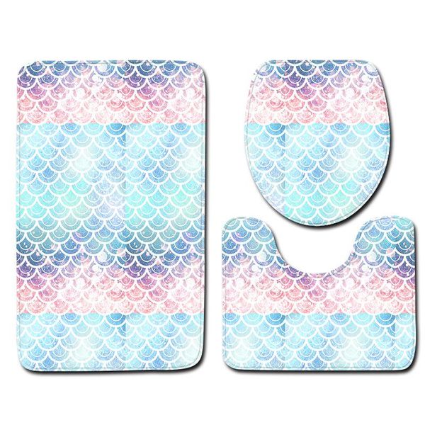bath mats color fish scale pattern toilet seat mat bathroom decor three-piece set anti slip lid cover sets
bath mats color fish scale pattern toilet seat mat bathroom decor three-piece set anti slip lid cover sets