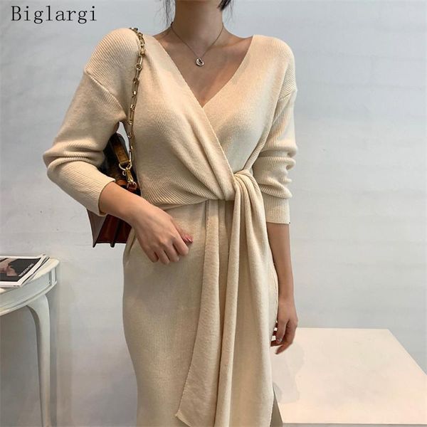 casual dresses spring autumn knitted sweater dress women elegant vintage cross straps ladies sweaters korean pullover woman 2021, Black;gray
casual dresses spring autumn knitted sweater dress women elegant vintage cross straps ladies sweaters korean pullover woman 2021, Black;gray