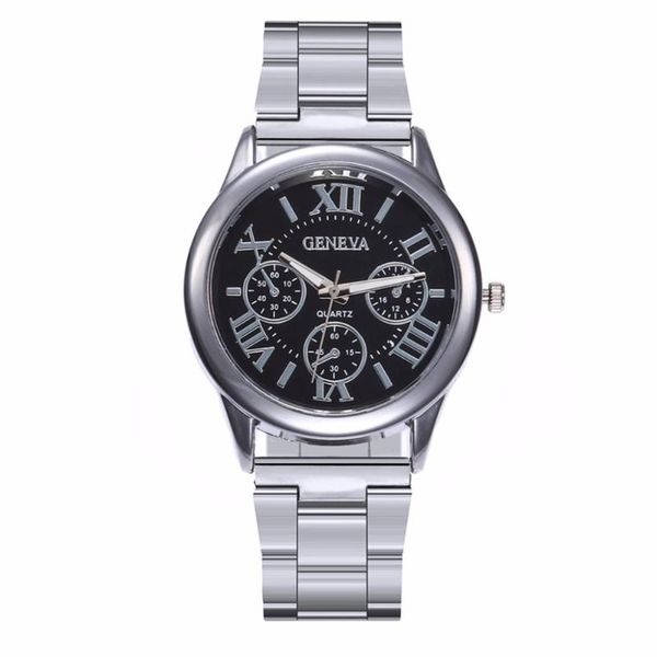 wristwatches gold & silver stainless steel fashion casual luxury women men quartz watches gift clock montre femme, Slivery;brown
wristwatches gold & silver stainless steel fashion casual luxury women men quartz watches gift clock montre femme, Slivery;brown