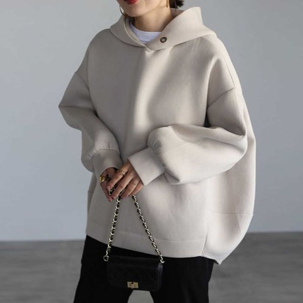 women's single hoodie, loose and thick korean long sleeved sweater, simple fashionable, autumn style, Black;brown
women's single hoodie, loose and thick korean long sleeved sweater, simple fashionable, autumn style, Black;brown