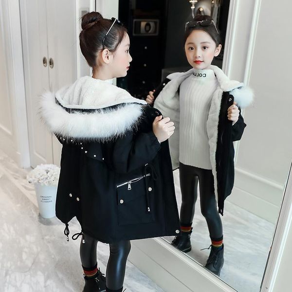 down coat winter girls cotton jacket 2021 children fashion parker coats clothes length thicken parka overcoat faux fur outerwear kids, Blue;gray
down coat winter girls cotton jacket 2021 children fashion parker coats clothes length thicken parka overcoat faux fur outerwear kids, Blue;gray