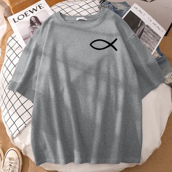 men's t-shirts creative jesus fish print t shirt mens crewneck summer short sleeve loose casual hip hop tshirts oversized man, White;black
men's t-shirts creative jesus fish print t shirt mens crewneck summer short sleeve loose casual hip hop tshirts oversized man, White;black