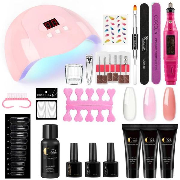 nail art kits coscelia poly extension gel kit set uv led lamp manicure for quick building design tools
nail art kits coscelia poly extension gel kit set uv led lamp manicure for quick building design tools