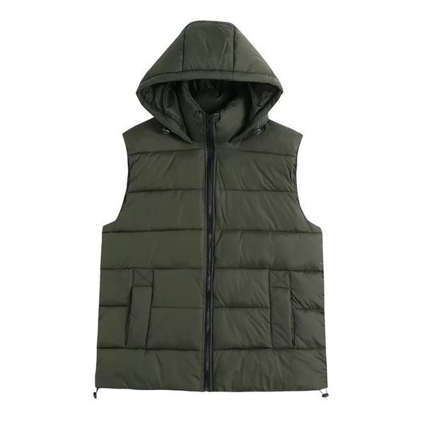 women's vests dylqfs 2021 winter vintage warm dark green hooded collar vest female casual zipper loose streetwear long sleeve waistcoat, Black;white
women's vests dylqfs 2021 winter vintage warm dark green hooded collar vest female casual zipper loose streetwear long sleeve waistcoat, Black;white