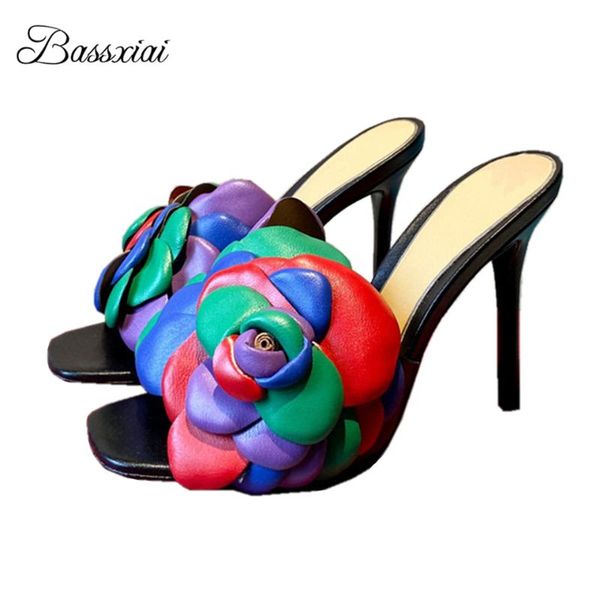 dress shoes real leather flower decor sandals women thin high heels open toe slingbacks slip-on lazyman mules for girls lady summer, Black
dress shoes real leather flower decor sandals women thin high heels open toe slingbacks slip-on lazyman mules for girls lady summer, Black