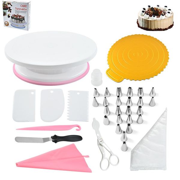 set cake turntable decorating baking tools cakedecor silicone mould pastry nozzles icing piping accessories &
set cake turntable decorating baking tools cakedecor silicone mould pastry nozzles icing piping accessories &