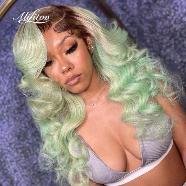 lace wigs alifitov light green color frontal wig body wave human hair with dark roots transparent baby for wo, Black;brown
lace wigs alifitov light green color frontal wig body wave human hair with dark roots transparent baby for wo, Black;brown