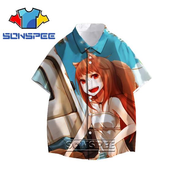 men's casual shirts sonspee 3d print spice and wolf anime hawaiian shirt men women fashion kawaii harajuku beach short sleeves, White;black
men's casual shirts sonspee 3d print spice and wolf anime hawaiian shirt men women fashion kawaii harajuku beach short sleeves, White;black