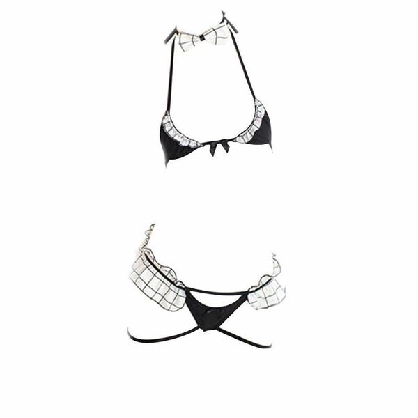 bras sets womens anime bikini set cute maid costume tartan schoolgirl cosplay lingerie, Red;black
bras sets womens anime bikini set cute maid costume tartan schoolgirl cosplay lingerie, Red;black