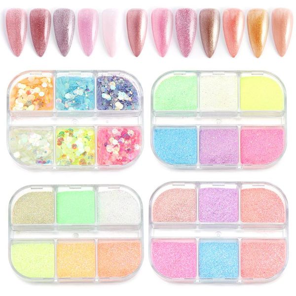 nail glitter 6 grid/set luminous powder neon hexagon fluorescent flake glow in the dark nails art decorations diy manicure tool, Silver;gold
nail glitter 6 grid/set luminous powder neon hexagon fluorescent flake glow in the dark nails art decorations diy manicure tool, Silver;gold