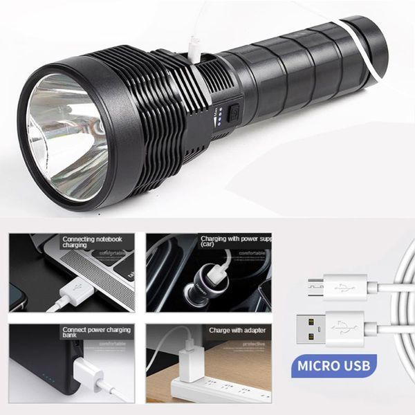 flashlights torches xhp50 led built-in battery torch usb light charging 5 modes with power display
flashlights torches xhp50 led built-in battery torch usb light charging 5 modes with power display