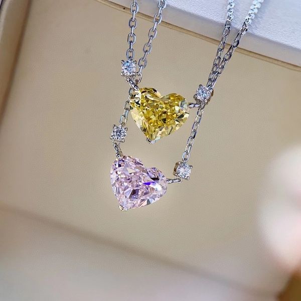 heart necklace imported love pink diamond sterling silver plated 18k clavicle chain seiko goose yellow diamond luxurys designers jewelry
heart necklace imported love pink diamond sterling silver plated 18k clavicle chain seiko goose yellow diamond luxurys designers jewelry