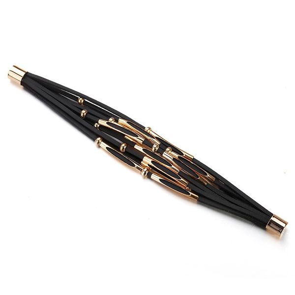 tennis allyes women genuine leather bracelet jewelry 2021 fashion metal bar bohemian multilayer wrap wide bracelets & bangles, Golden;silver
tennis allyes women genuine leather bracelet jewelry 2021 fashion metal bar bohemian multilayer wrap wide bracelets & bangles, Golden;silver