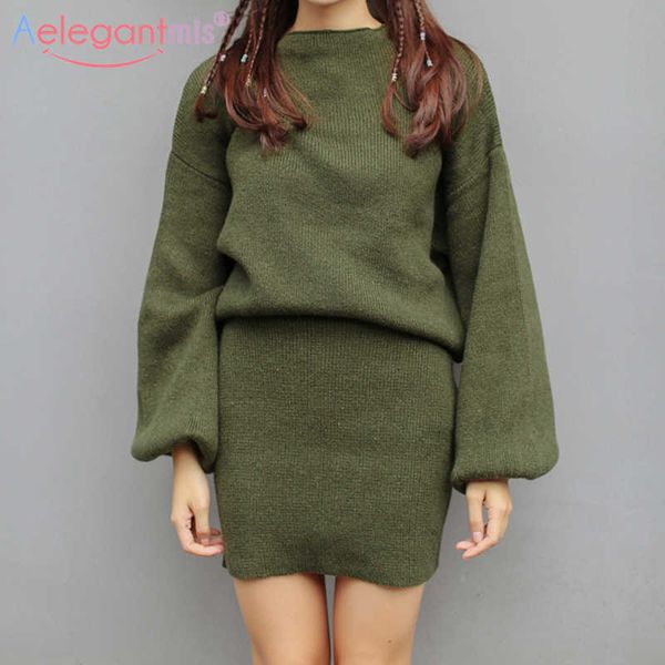 aelegantmis knitted sweater two pieces set women casual pullover mini short skirt 2 suit vintage 3 colors 210607, White
aelegantmis knitted sweater two pieces set women casual pullover mini short skirt 2 suit vintage 3 colors 210607, White