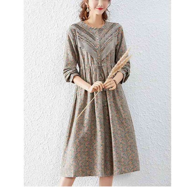 casual dresses lamtrip unique lace decorated rustic flowers print retro o-neck drawstring cotton 100% mori girl floral robe 96x6, Black;gray
casual dresses lamtrip unique lace decorated rustic flowers print retro o-neck drawstring cotton 100% mori girl floral robe 96x6, Black;gray