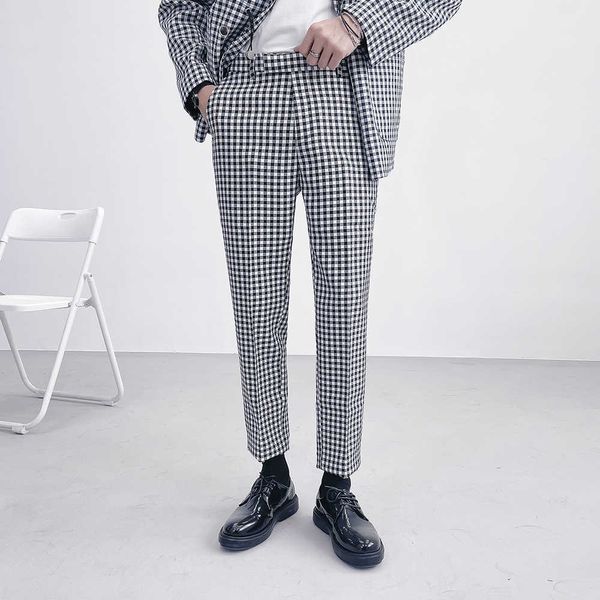 plaid pants men wedding business dress pants formal office social casual suit pants streetwear trousers costume homme 210527, White;black
plaid pants men wedding business dress pants formal office social casual suit pants streetwear trousers costume homme 210527, White;black