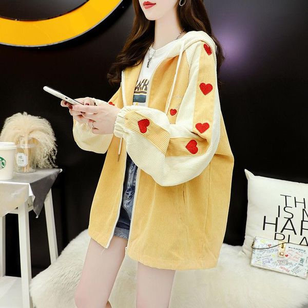 women's jackets 2021 autumn hoodie coat female korean sweet love cartoon bear plus size preppy loose flower jacket women, Black;brown
women's jackets 2021 autumn hoodie coat female korean sweet love cartoon bear plus size preppy loose flower jacket women, Black;brown