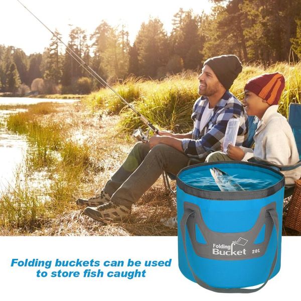 fishing accessories 20l waterproof water bags folding bucket portable container storage carrier bag
fishing accessories 20l waterproof water bags folding bucket portable container storage carrier bag