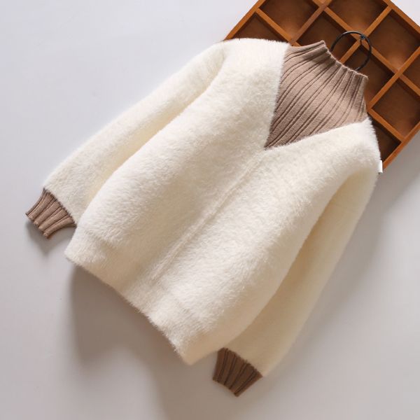 winter girls knit sweaters thicken warm velvet turtleneck sweater autumn knitted pullovers 12m baby girl clothes 2-13 years kids, White
winter girls knit sweaters thicken warm velvet turtleneck sweater autumn knitted pullovers 12m baby girl clothes 2-13 years kids, White