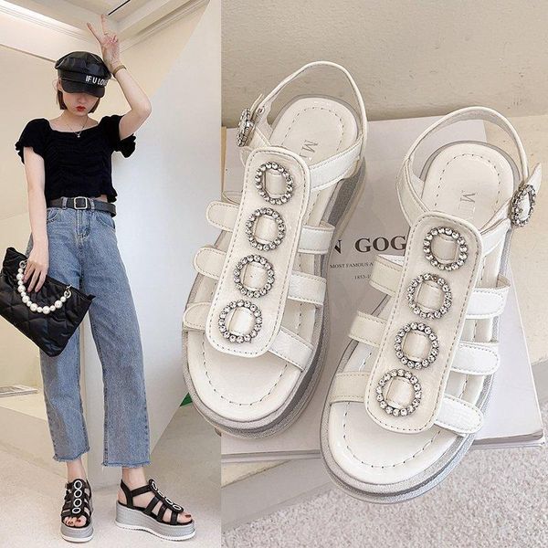 dress shoes sandals women summer fashion women's 2021 solid color round head comfortable open toe ladies platform, Black
dress shoes sandals women summer fashion women's 2021 solid color round head comfortable open toe ladies platform, Black