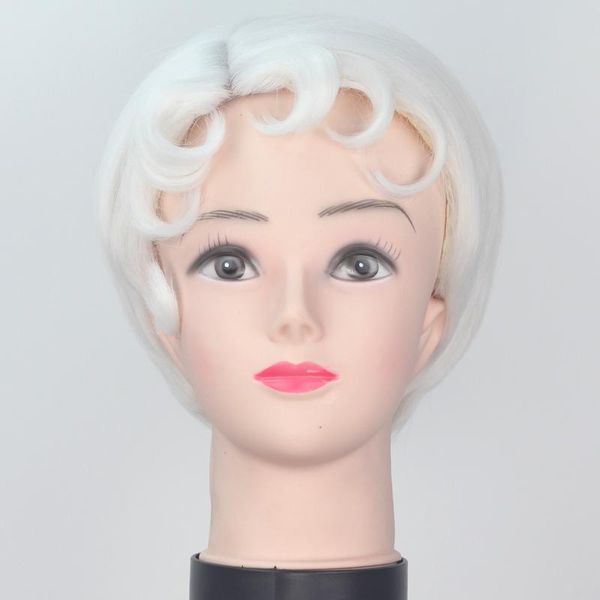 other event & party supplies short bob white synthetic wigs with curl bangs for women halloween cosplay hair
other event & party supplies short bob white synthetic wigs with curl bangs for women halloween cosplay hair