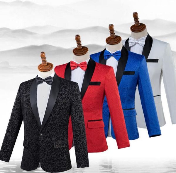 men's suits & blazers singer star style dance stage personality clothing men groom suit set with pants mens wedding costume formal dres, White;black
men's suits & blazers singer star style dance stage personality clothing men groom suit set with pants mens wedding costume formal dres, White;black