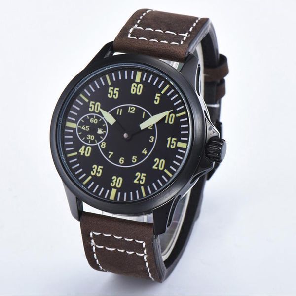 wristwatches 2022 brand 45mm black dial luminous hands sapphire glass seagull movement leather strap automatic mechanical men's watc, Slivery;brown
wristwatches 2022 brand 45mm black dial luminous hands sapphire glass seagull movement leather strap automatic mechanical men's watc, Slivery;brown
