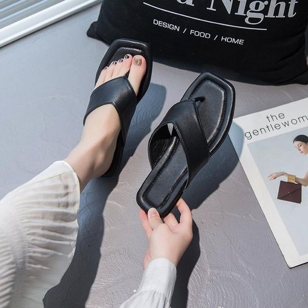 slippers woman sandals fashion summer outside home flat heel solid color women's shoes flip flops slides large size 35-42, Black
slippers woman sandals fashion summer outside home flat heel solid color women's shoes flip flops slides large size 35-42, Black