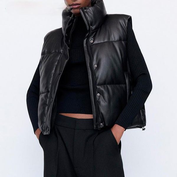 women's leather & faux pu coats black zipper vests fashion autumn winter stylish short outerwear ladies parkas
women's leather & faux pu coats black zipper vests fashion autumn winter stylish short outerwear ladies parkas