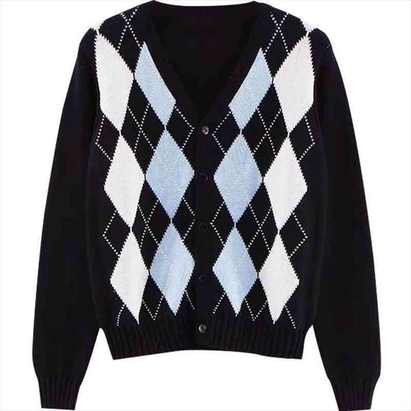 plaid knitted sweaters fashion women vintage single breasted long sleeve cardigans v neck slim fit female coats, White;black
plaid knitted sweaters fashion women vintage single breasted long sleeve cardigans v neck slim fit female coats, White;black