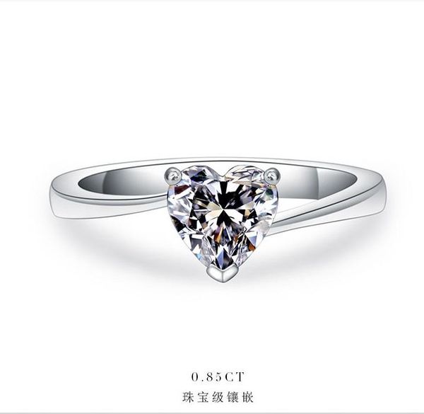 cluster rings 1ct heart shape fancy women ring solid 925 sterling silver engagement white gold color romantic prmoise, Golden;silver
cluster rings 1ct heart shape fancy women ring solid 925 sterling silver engagement white gold color romantic prmoise, Golden;silver