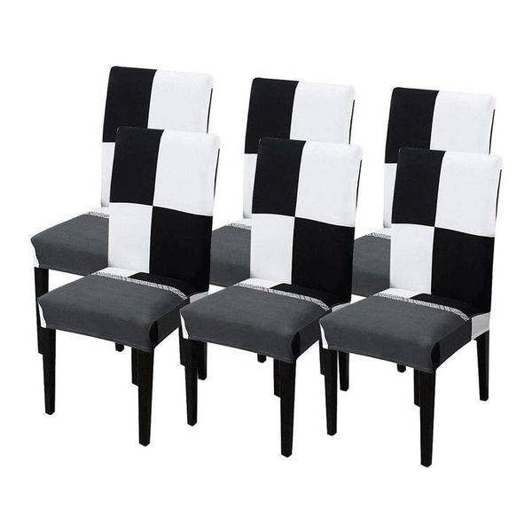 dining room chair covers,stretch removable washable protector slipcovers for room,el,black white covers
dining room chair covers,stretch removable washable protector slipcovers for room,el,black white covers